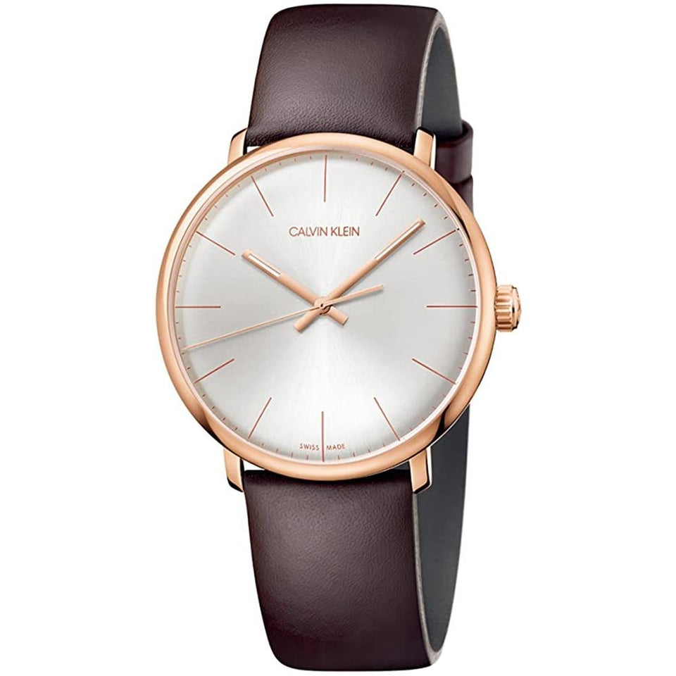 Calvin klein black strap watch with gold details Clearance