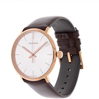 Calvin klein black strap watch with gold details Clearance