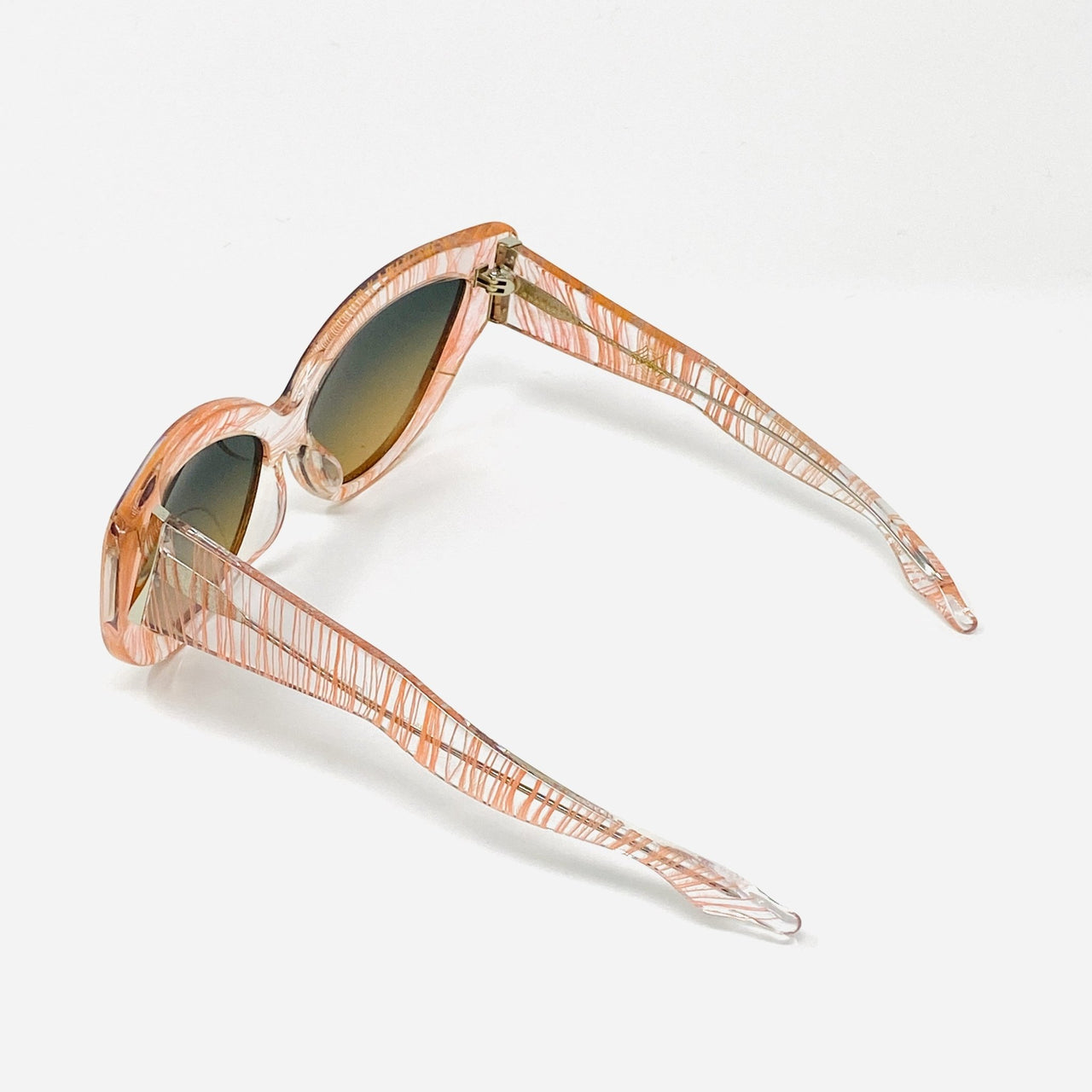 Charlotte Olympia Sunglasses Cat Eyes Orange Clear Feather CO1C4SUN - Watches & Crystals