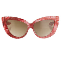 Thumbnail for Charlotte Olympia Sunglasses Cat Eyes Red Clear Feather CO1C2SUN - Watches & Crystals