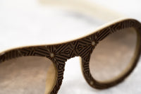 Thumbnail for David David Sunglasses Oval Solid Brown Mink Cream With Brown Lenses Category 3 9DAVID1C4BLACKMINK - Watches & Crystals