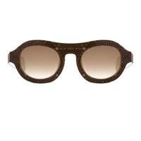 Thumbnail for David David Sunglasses Oval Solid Brown Mink Cream With Brown Lenses Category 3 9DAVID1C4BLACKMINK - Watches & Crystals