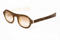 Thumbnail for David David Sunglasses Oval Solid Brown Mink Cream With Brown Lenses Category 3 9DAVID1C4BLACKMINK - Watches & Crystals