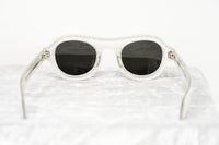 Thumbnail for David David Sunglasses Oval Solid White Crystal With Dark Grey Lenses Category 3 9DAVID1C2WHITE - Watches & Crystals