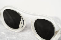 Thumbnail for David David Sunglasses Oval Solid White Crystal With Dark Grey Lenses Category 3 9DAVID1C2WHITE - Watches & Crystals