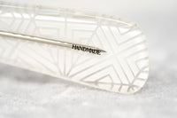 Thumbnail for David David Sunglasses Oval Solid White Crystal With Dark Grey Lenses Category 3 9DAVID1C2WHITE - Watches & Crystals