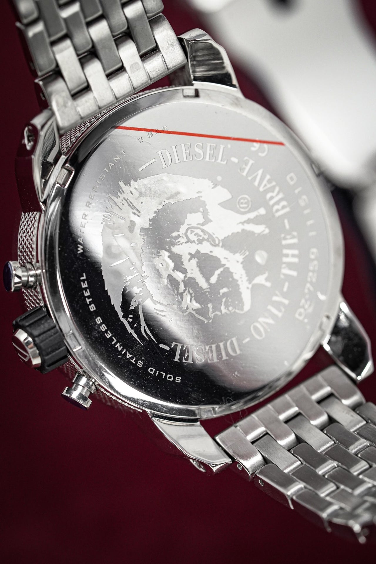 Diesel Men's Chronograph Watch Little Daddy Black Silver - Watches & Crystals