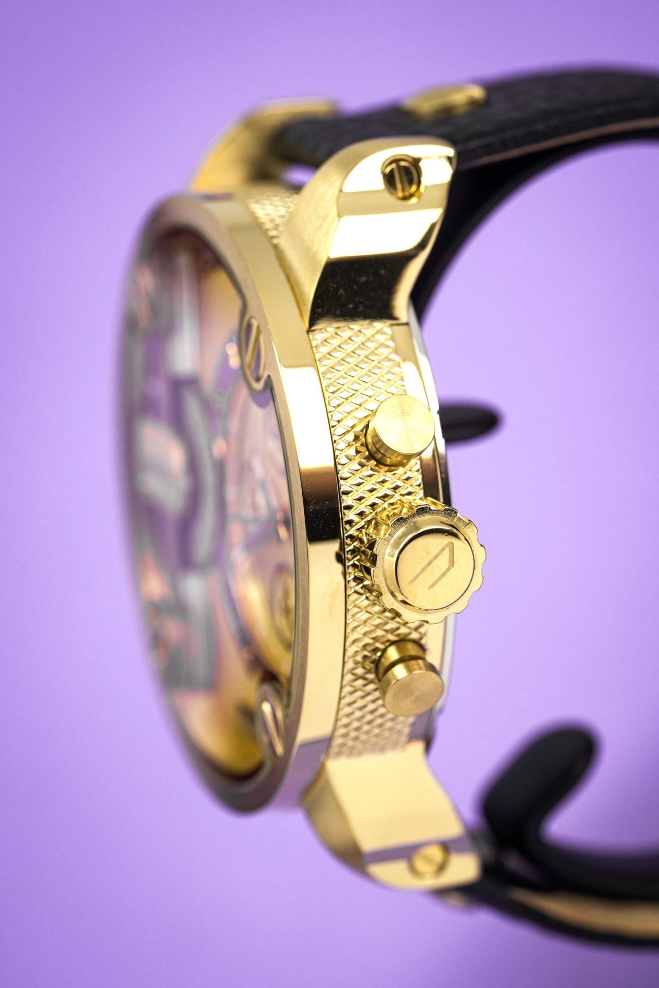 Diesel Men's Chronograph Watch Little Daddy Gold - Watches & Crystals
