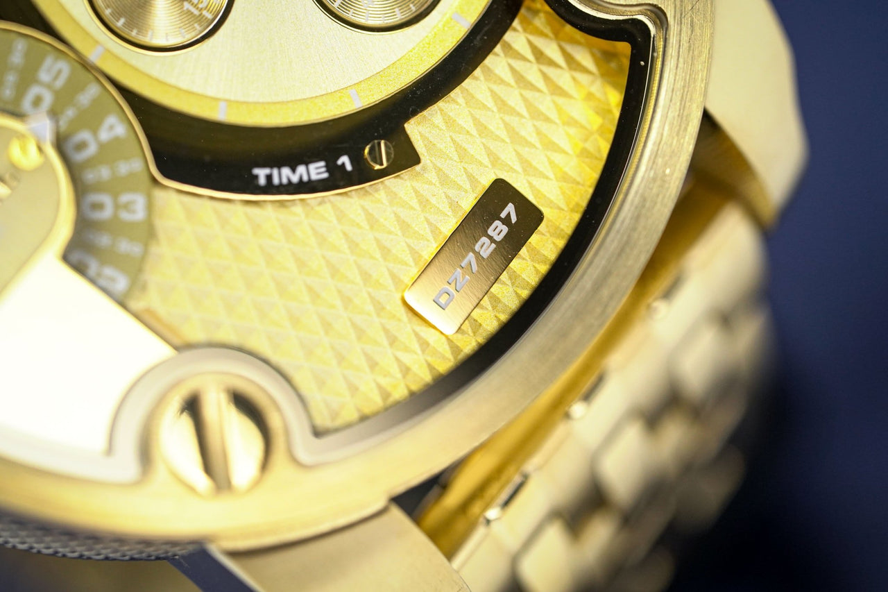 Diesel Men's Chronograph Watch Little Daddy Gold Bracelet - Watches & Crystals