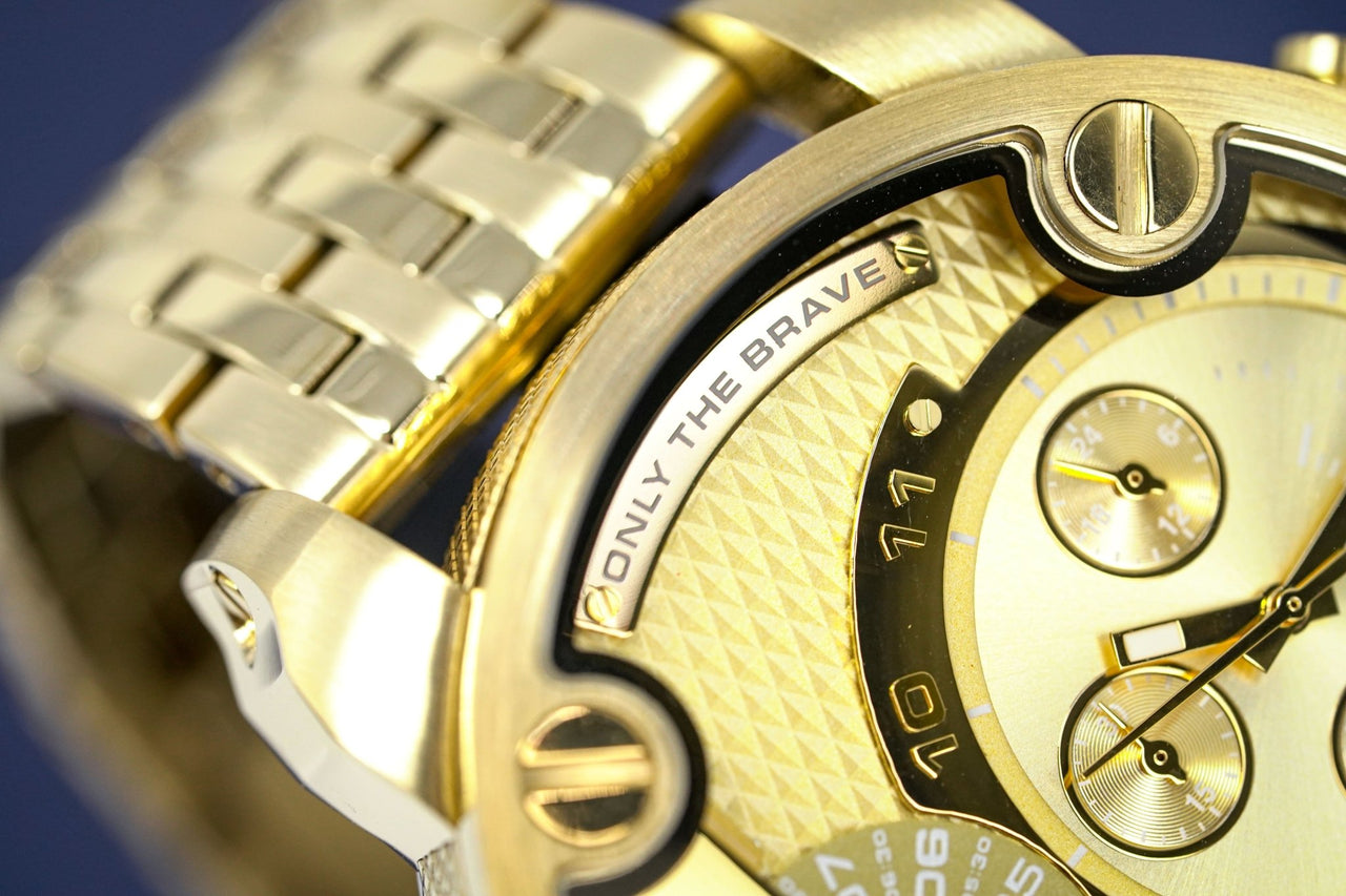 Diesel Men's Chronograph Watch Little Daddy Gold Bracelet - Watches & Crystals