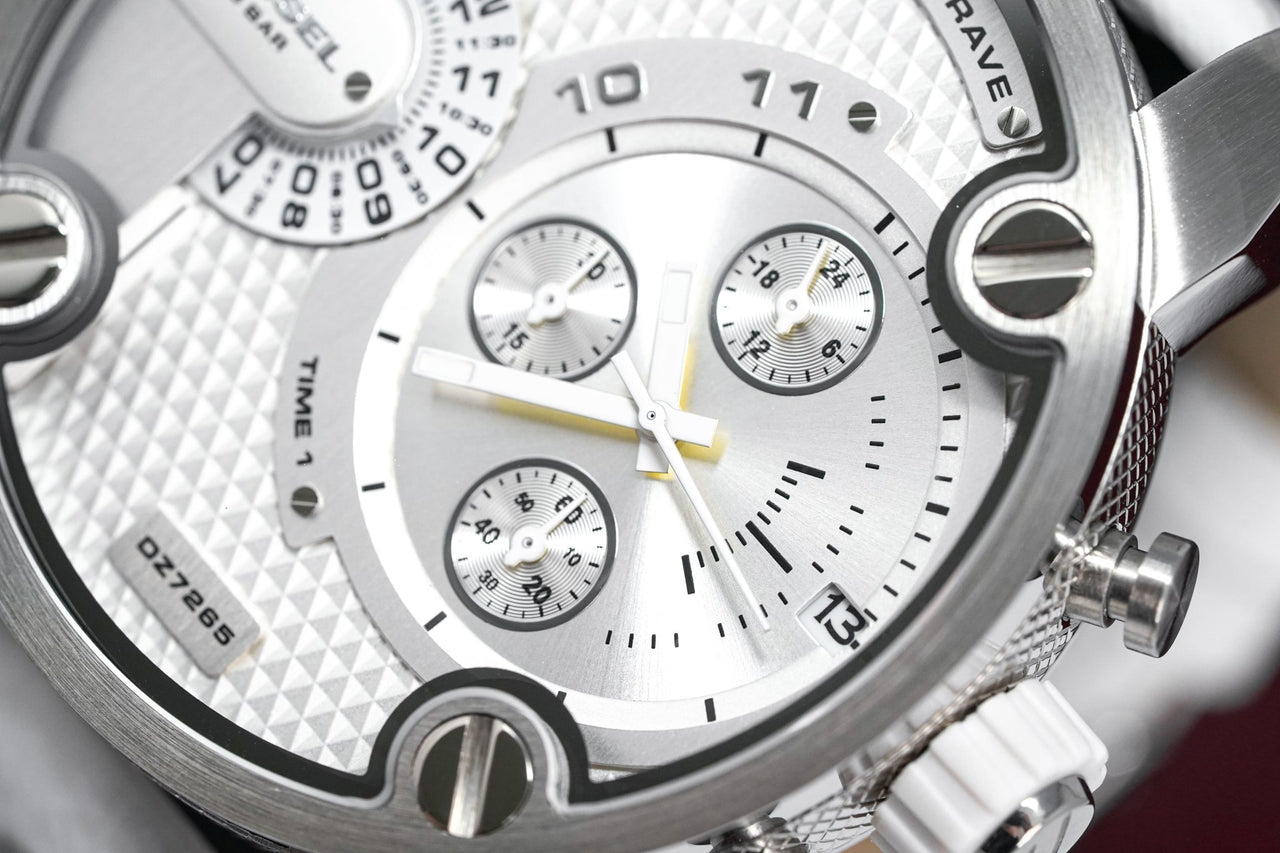 Diesel Men's Chronograph Watch Little Daddy White - Watches & Crystals