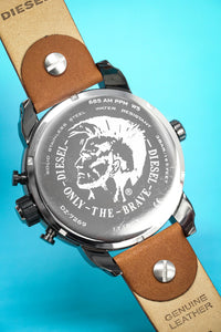 Thumbnail for Diesel Men's Chronograph Watch Little Daddy White Brown - Watches & Crystals