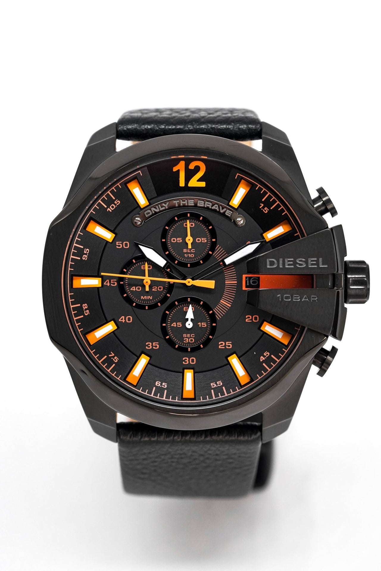 Diesel Men's Chronograph Watch Mega Chief Black - Watches & Crystals