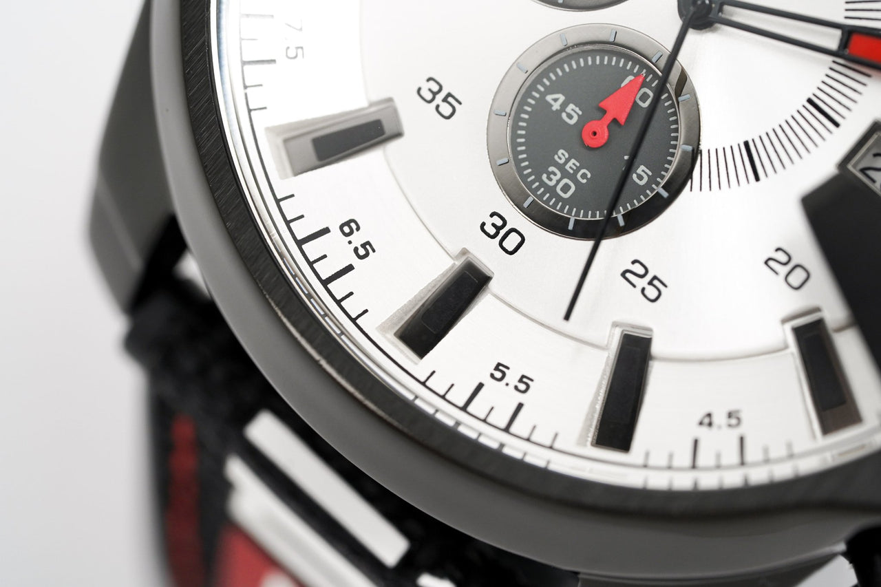 Diesel Men's Chronograph Watch Mega Chief Black Grey DZ4512 - Watches & Crystals