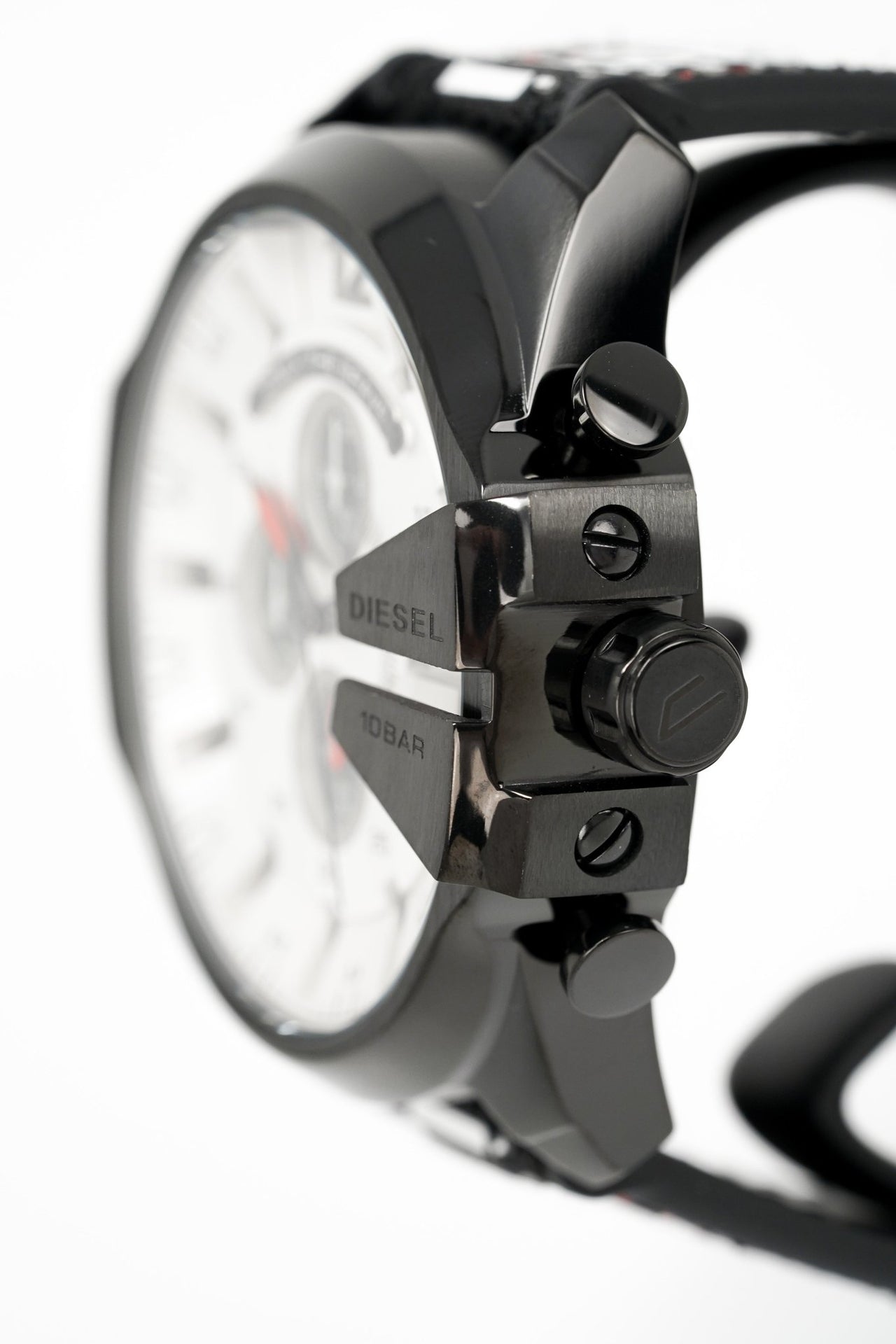 Diesel Men's Chronograph Watch Mega Chief Black Grey DZ4512 - Watches & Crystals