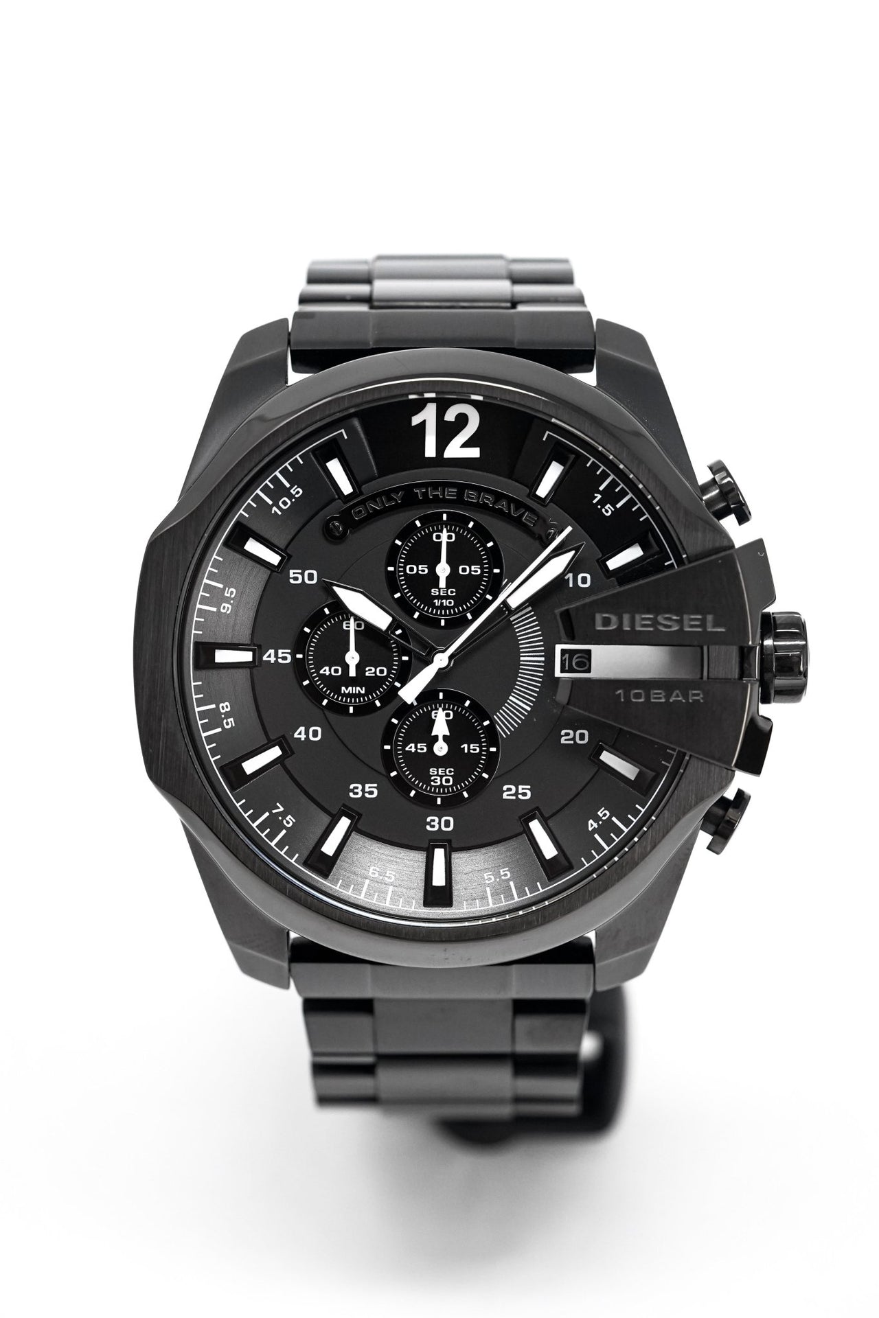 Diesel Men's Chronograph Watch Mega Chief Black PVD - Watches & Crystals
