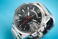 Thumbnail for Diesel Men's Chronograph Watch Mega Chief Black Silver - Watches & Crystals