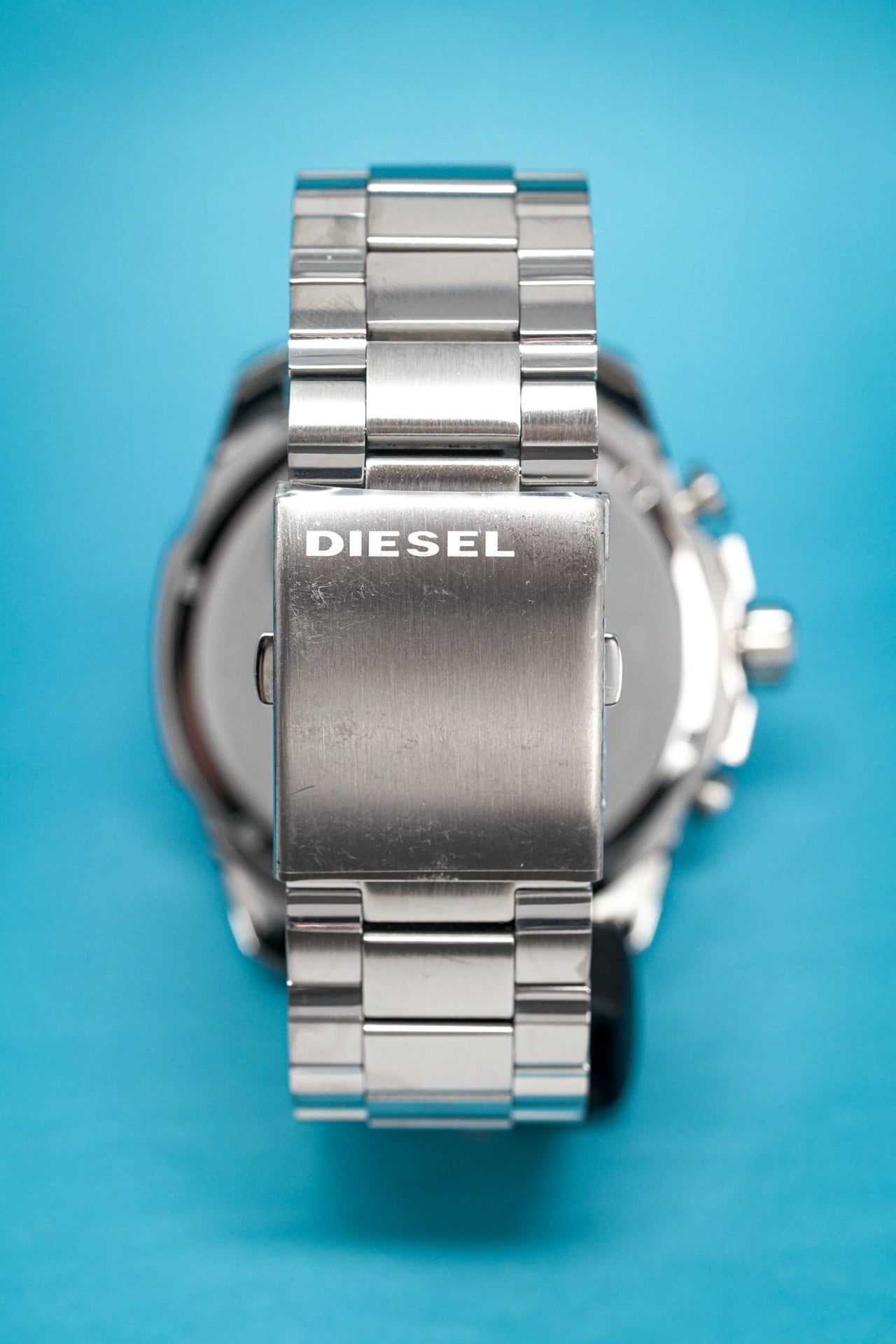 Diesel Men's Chronograph Watch Mega Chief Black Silver - Watches & Crystals