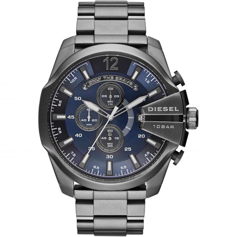 Diesel Men's Chronograph Watch Mega Chief Blue - Watches & Crystals