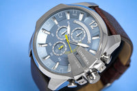 Thumbnail for Diesel Men's Chronograph Watch Mega Chief Blue Brown - Watches & Crystals