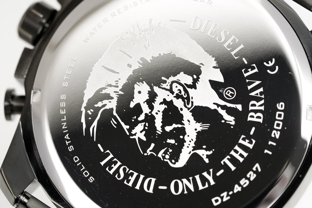 Diesel Men's Chronograph Watch Mega Chief Gunmetal Mesh - Watches & Crystals