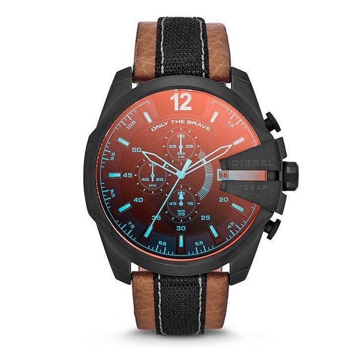 Diesel Men's Chronograph Watch Mega Chief IP BLACK DZ4305 - Watches & Crystals