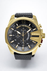 Thumbnail for Diesel Men's Chronograph Watch Mega Chief IP Gold - Watches & Crystals