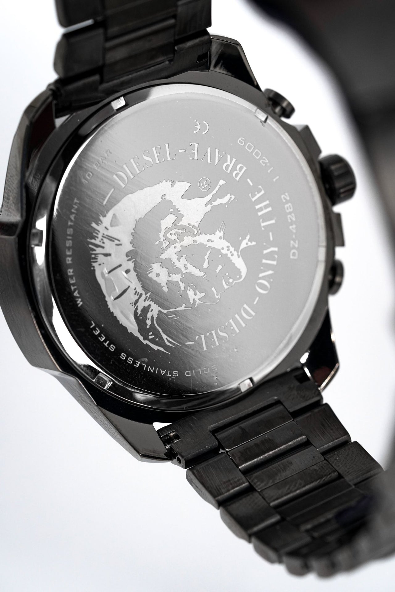 Diesel Men's Chronograph Watch Mega Chief IP Gun Metal - Watches & Crystals