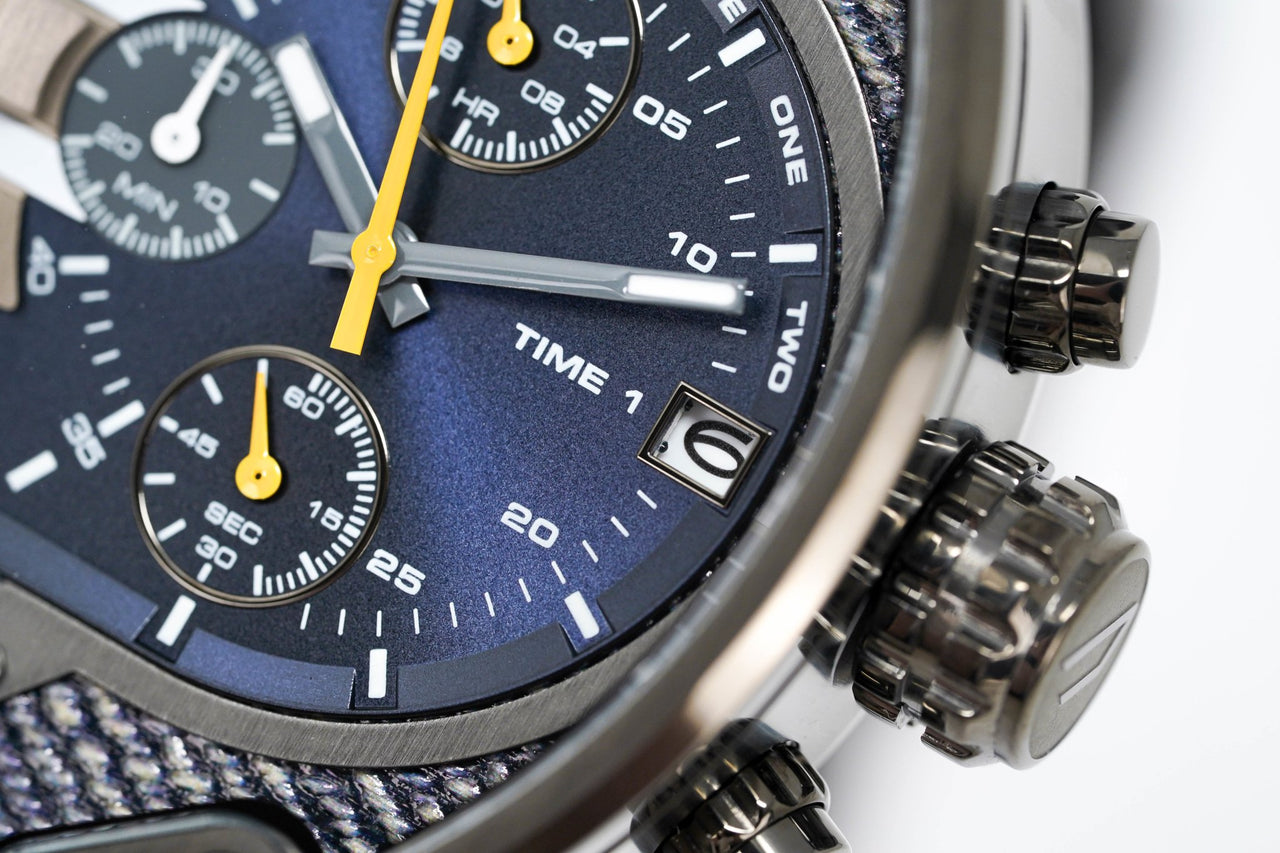 Blue Men\'s DZ7331 & Diesel 2.0 Black Watch Crystals Watches Mr Chronograph – Daddy