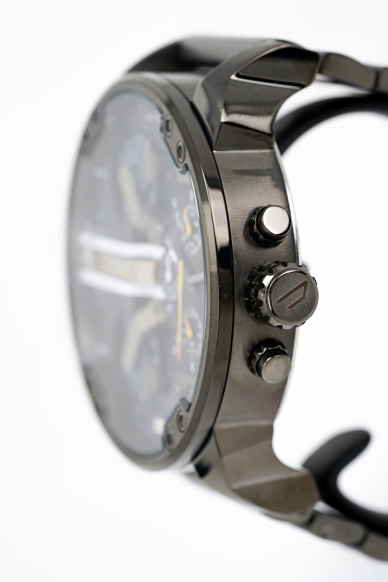 Diesel Men\'s & Black Crystals Daddy Watches Chronograph Blue Watch – 2.0 Mr DZ7331