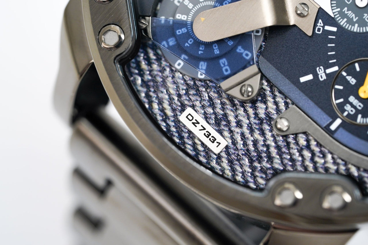 Diesel Men's Chronograph Watch Mr Daddy 2.0 Black Blue DZ7331 – Watches &  Crystals