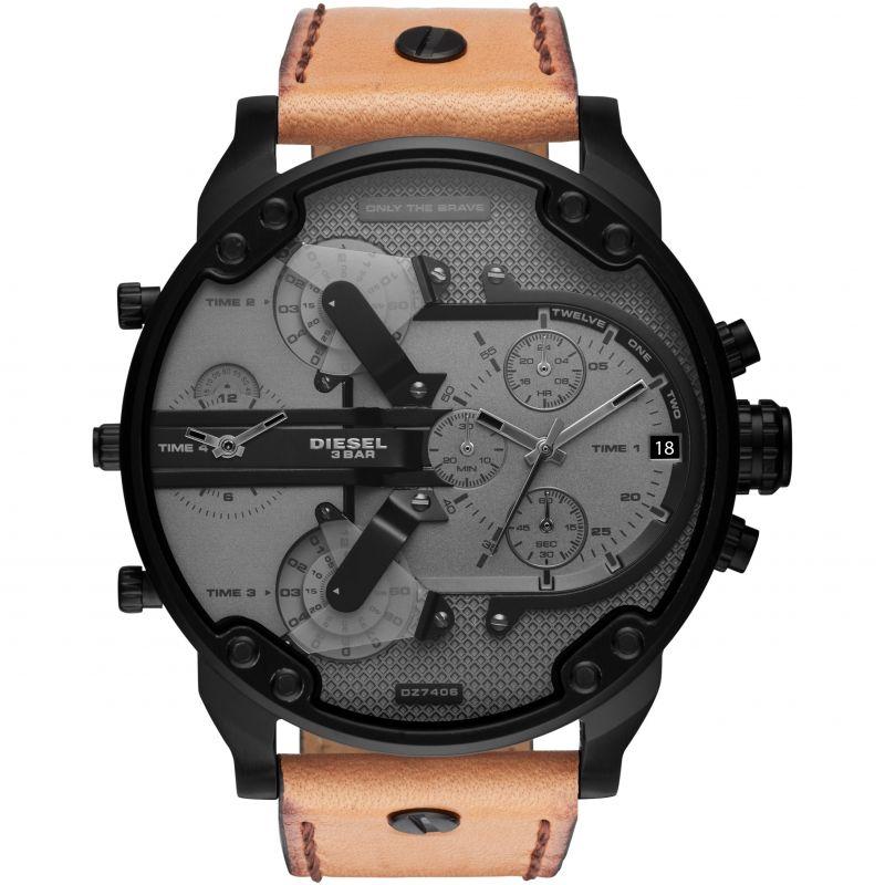 Diesel Men's Chronograph Watch Mr Daddy 2.0 Brown DZ7406 - Watches & Crystals