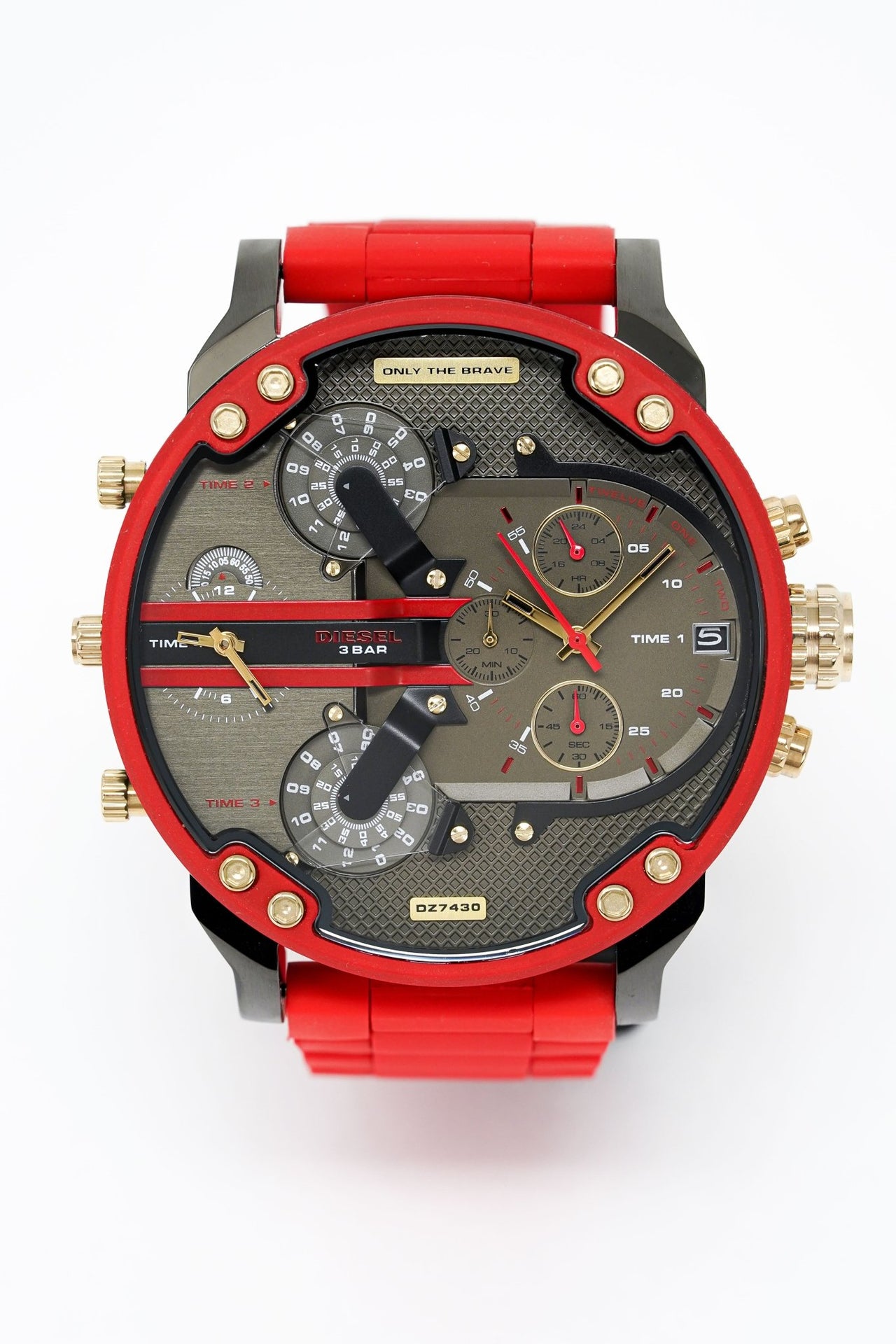 Diesel Men's Chronograph Watch Mr Daddy 2.0 Red DZ7430 - Watches & Crystals