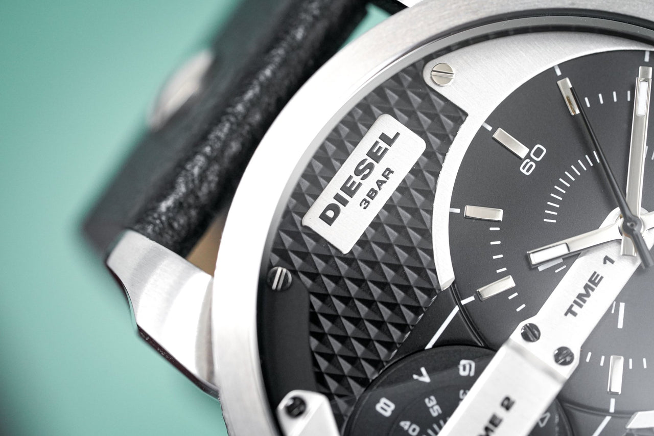 Diesel Men's Watch Mini Daddy Silver Black - Watches & Crystals