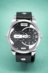 Thumbnail for Diesel Men's Watch Mini Daddy Silver Black - Watches & Crystals