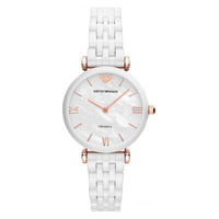 Thumbnail for Emporio Armani Ladies Automatic Watch Ceramica White AR1486 - Watches & Crystals