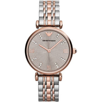 Thumbnail for Emporio Armani Ladies Automatic Watch T-Bar Gianni Two-Tone AR1840 - Watches & Crystals