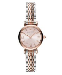 Thumbnail for Emporio Armani Ladies Automatic Watch T-Bar Gianni Two-Tone Pink AR11223 - Watches & Crystals