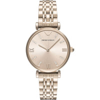 Thumbnail for Emporio Armani Ladies T-Bar Gianni Watch Rose Gold Plated AR11059 - Watches & Crystals
