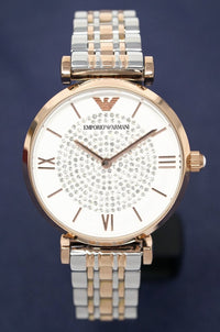 Thumbnail for Emporio Armani Ladies T-Bar Gianni Watch Two Tone AR1926 - Watches & Crystals