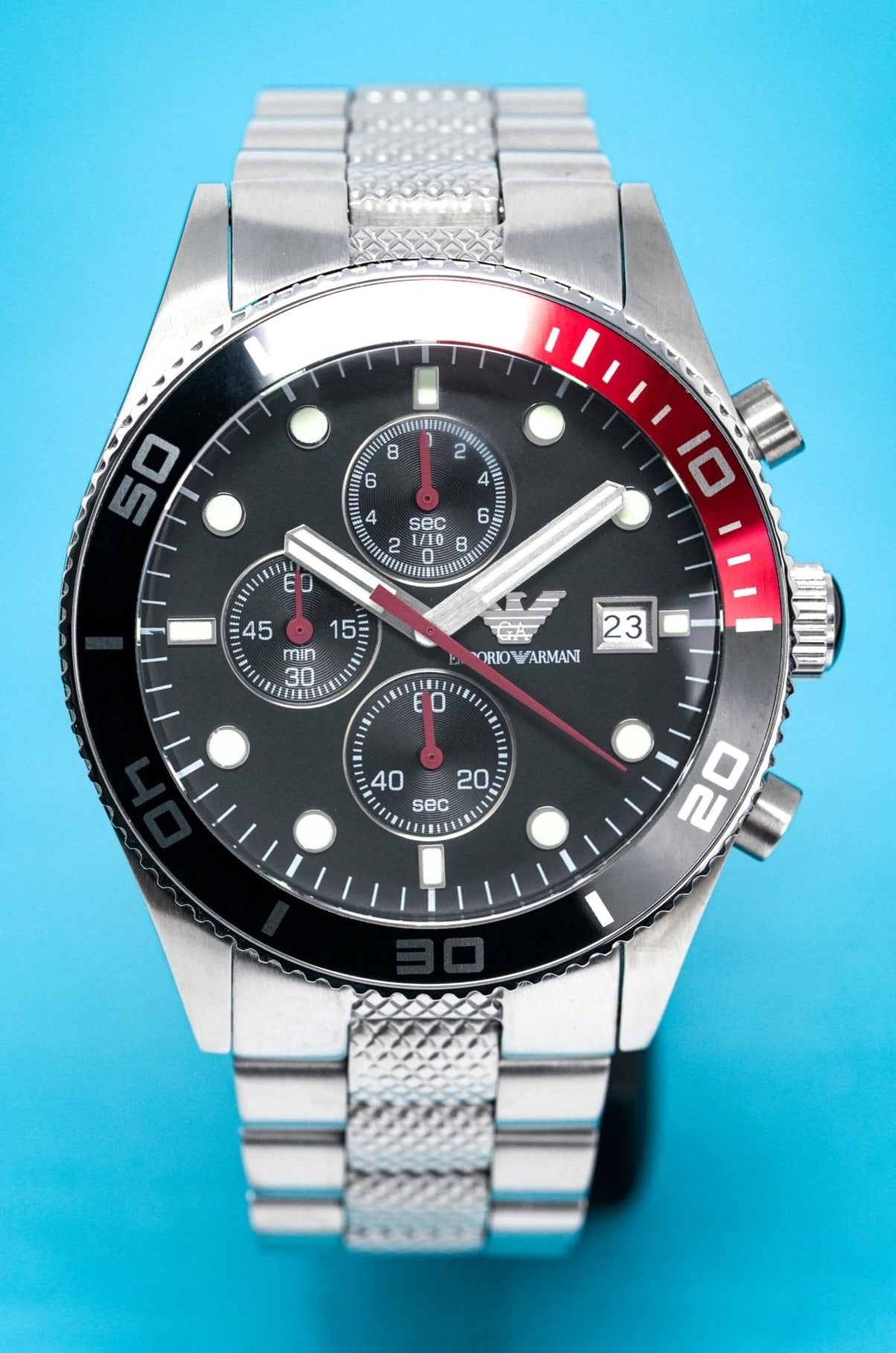 Emporio Armani Men's Chronograph Watch Black AR5855 - Watches & Crystals