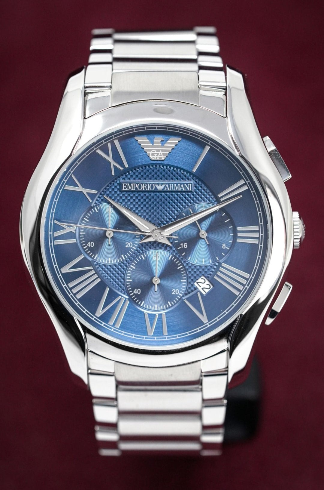 Emporio Armani Men's Chronograph Watch Blue AR11023 - Watches & Crystals