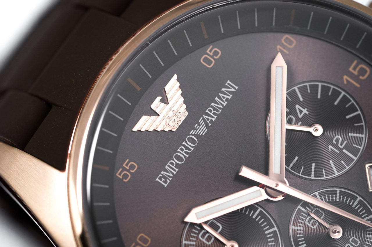 Emporio Armani Men's Chronograph Watch Brown AR5890 - Watches & Crystals