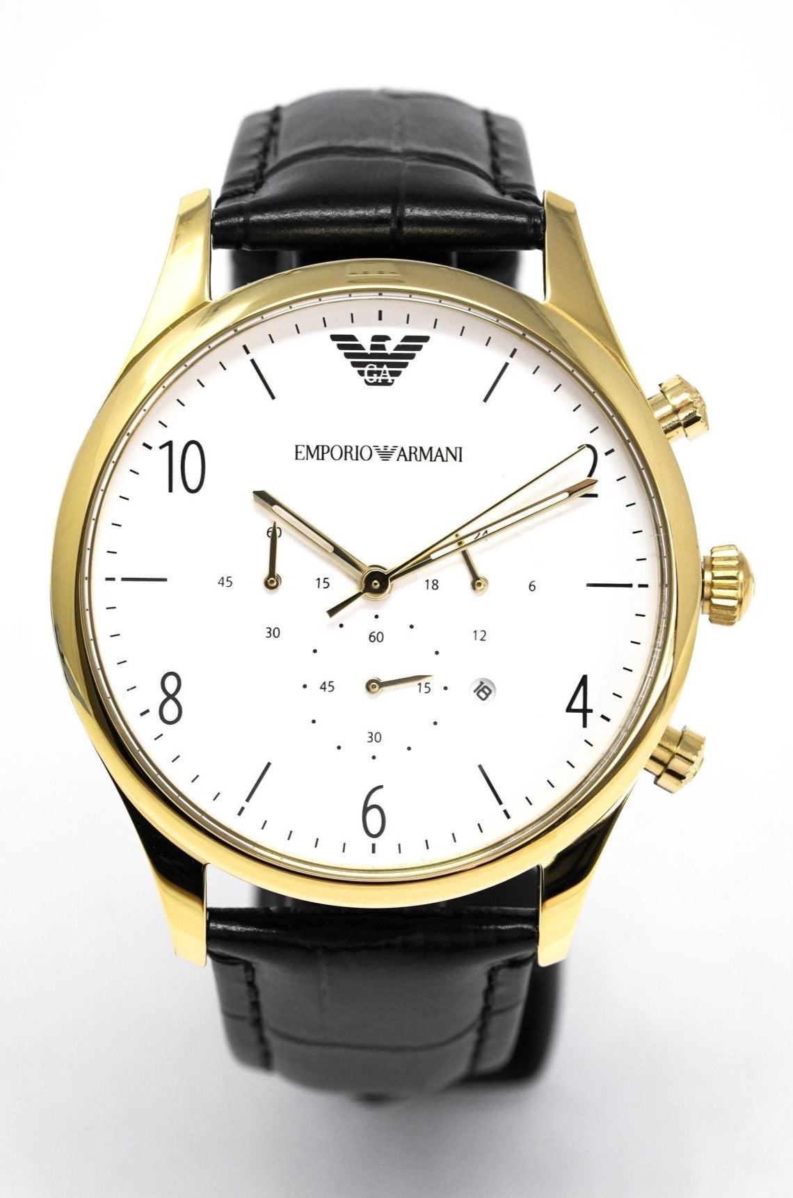 Emporio Armani Men's Chronograph Watch Gold PVD AR1892 - Watches & Crystals