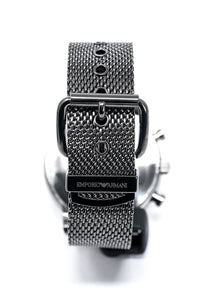 & Gunmetal Watches Crystals Emporio AR1979 Armani Watch Chronograph Men\'s –