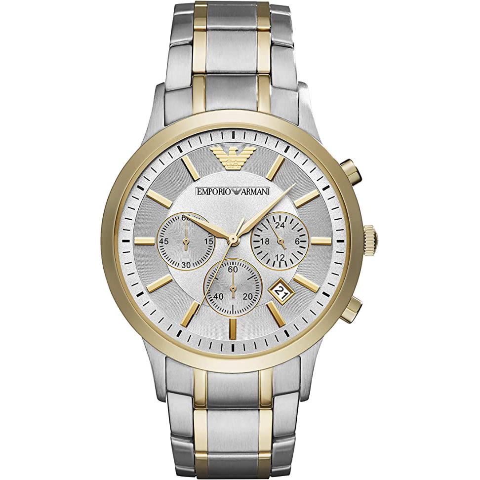 Emporio Armani Men's Chronograph Watch Renato Gold AR11076 - Watches & Crystals