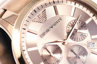 Emporio Armani Men\'s Chronograph Watch Rose Gold PVD AR2452 – Watches &  Crystals | Quarzuhren