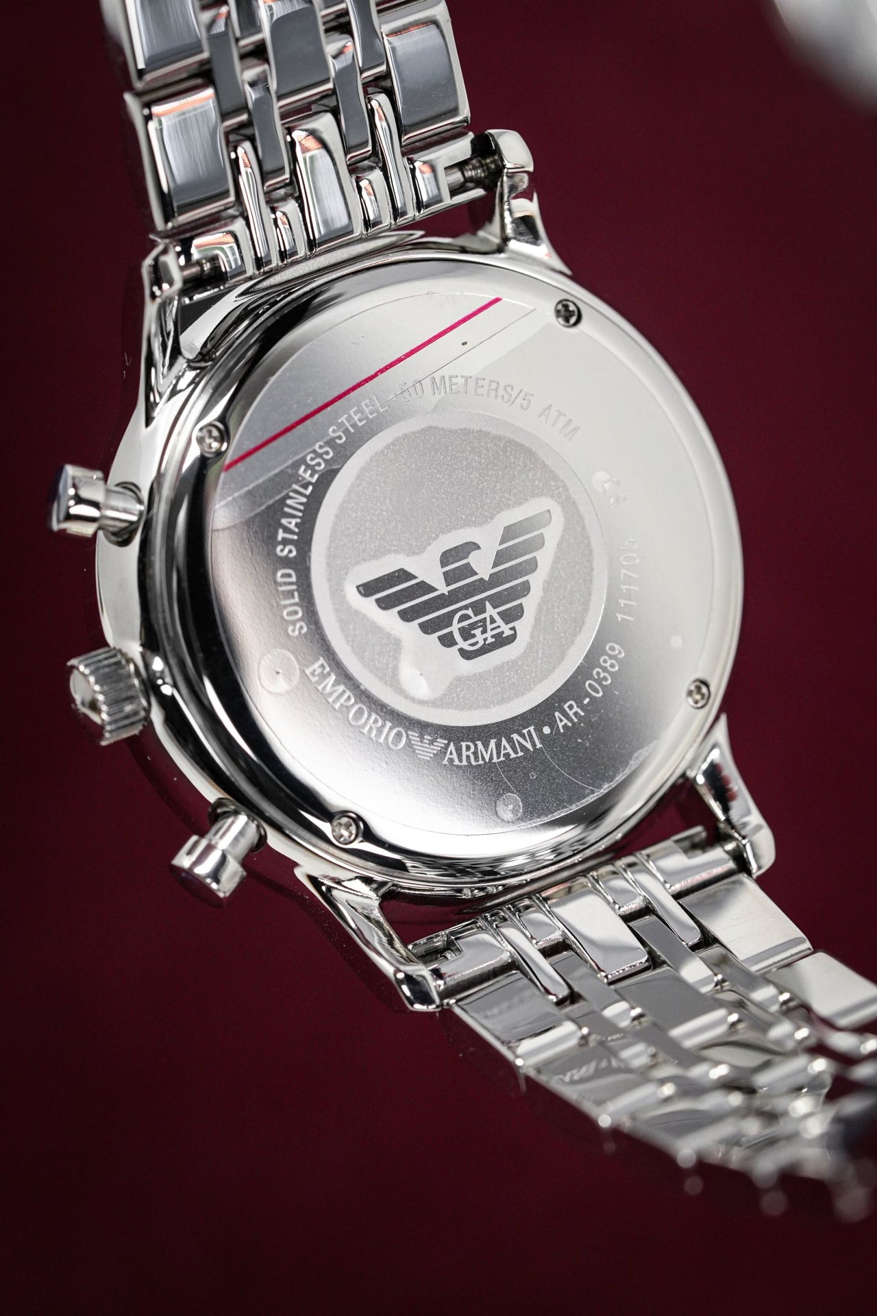 Emporio Armani Men's Chronograph Watch Steel AR0389 - Watches & Crystals