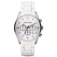 Thumbnail for Emporio Armani Men's Chronograph Watch Tazio White AR5859 - Watches & Crystals