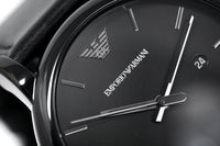 Crystals Watch Black Men\'s & Classic Armani – PVD AR1732 Emporio Watches